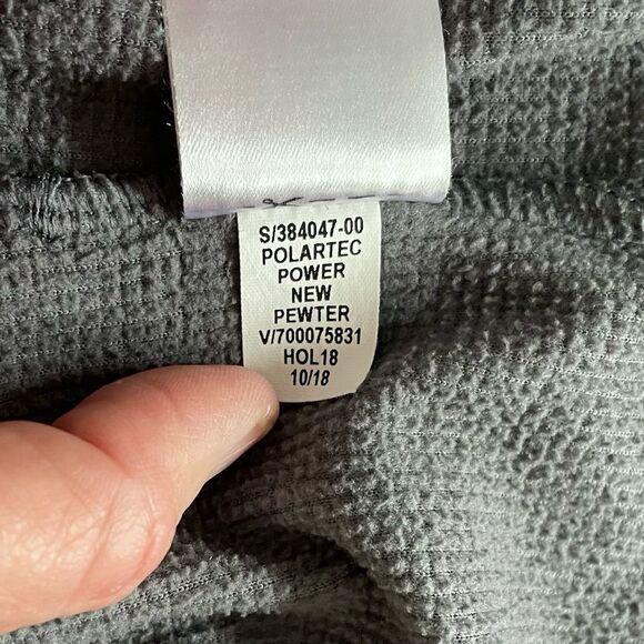 Banana Republic with Polartec Half-Zip Thermal Pullover Pewter Sz L - Picture 9 of 9